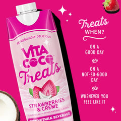 Vita Coco Treats Strawberries & Cream Coconut Milk Drink - 16.9 fl oz Box