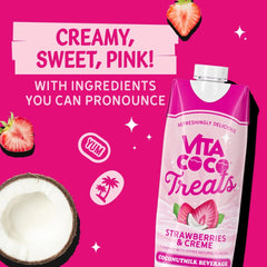 Vita Coco Treats Strawberries & Cream Coconut Milk Drink - 16.9 fl oz Box